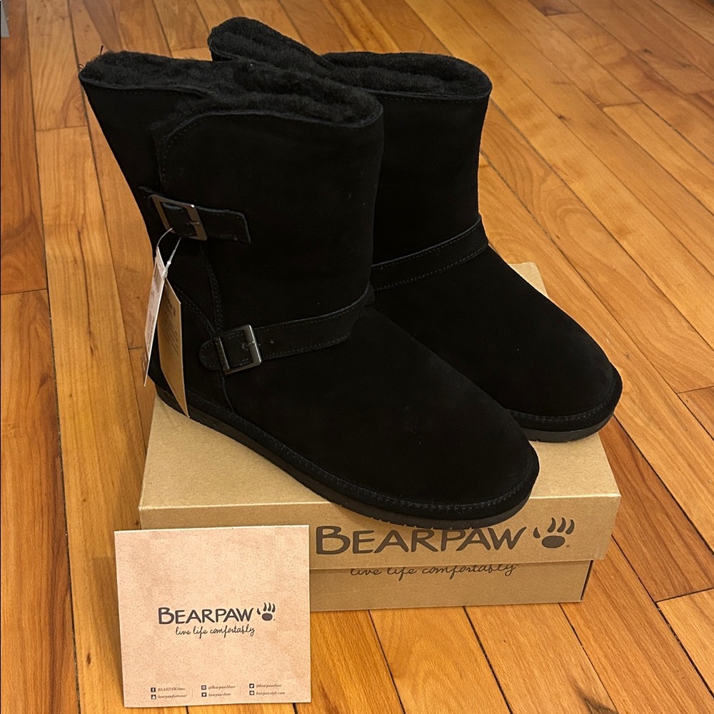 NWT BearPaw Elaine Black Boots